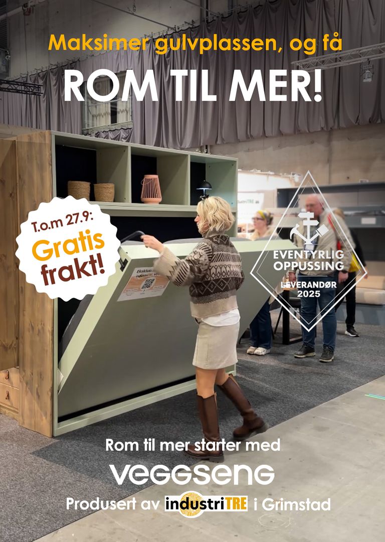 Skap rommet du trenger, og behold komforten. God plass er tidløst. Veggseng.