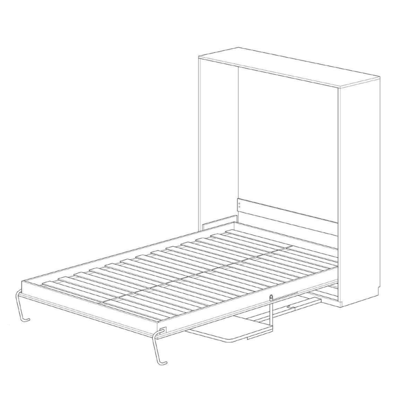 Vertikal seng med skrivebord 120